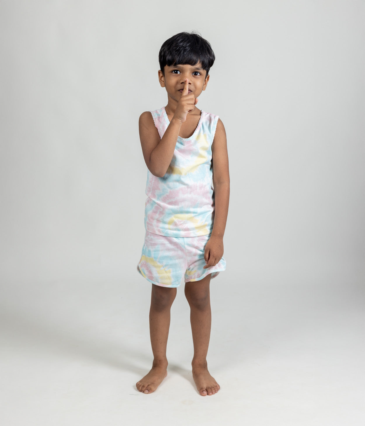Sunshine Swirl Kids Sleeveless Set