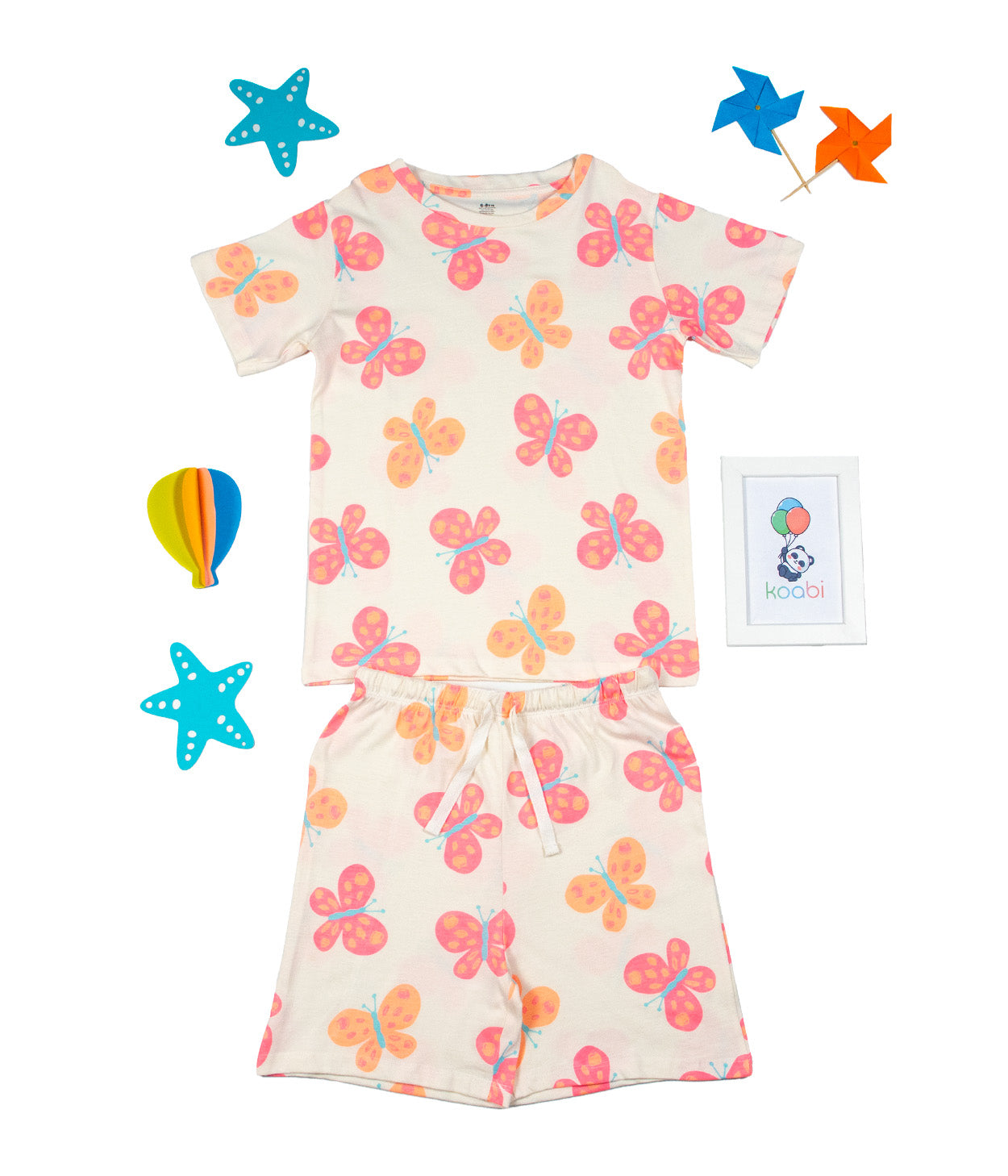 Whimsical Wings Kids Shorts Set