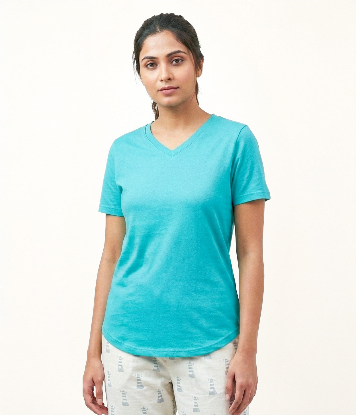Aqua Womens T-Shirt