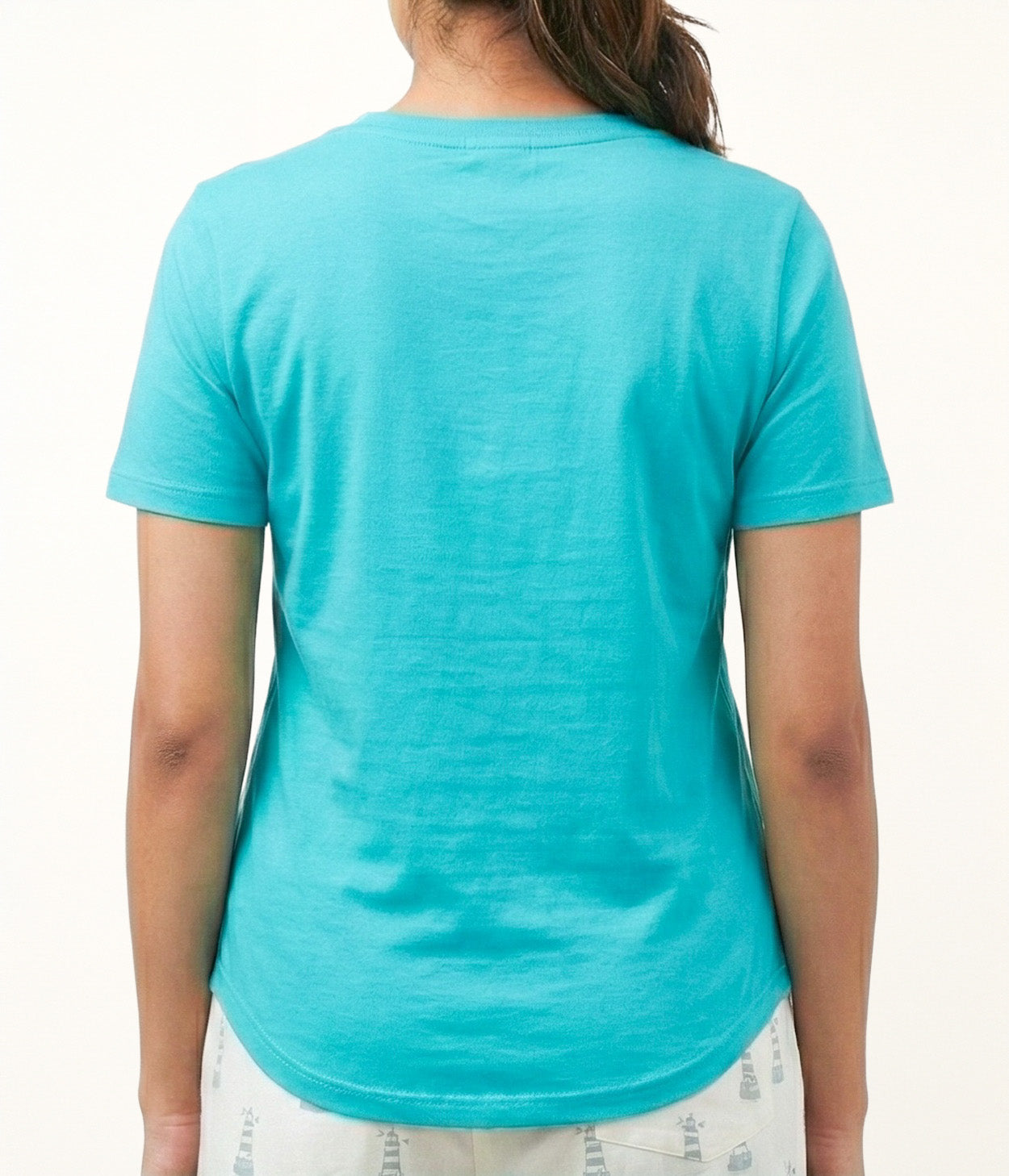 Aqua Womens T-Shirt