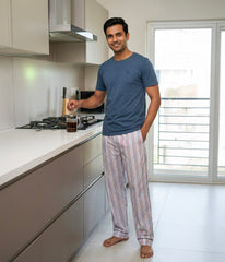 Infinity Mens Multicolor Striped Pyjama