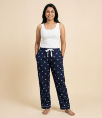 Wolfpack Navy Printed Womens Pyjama