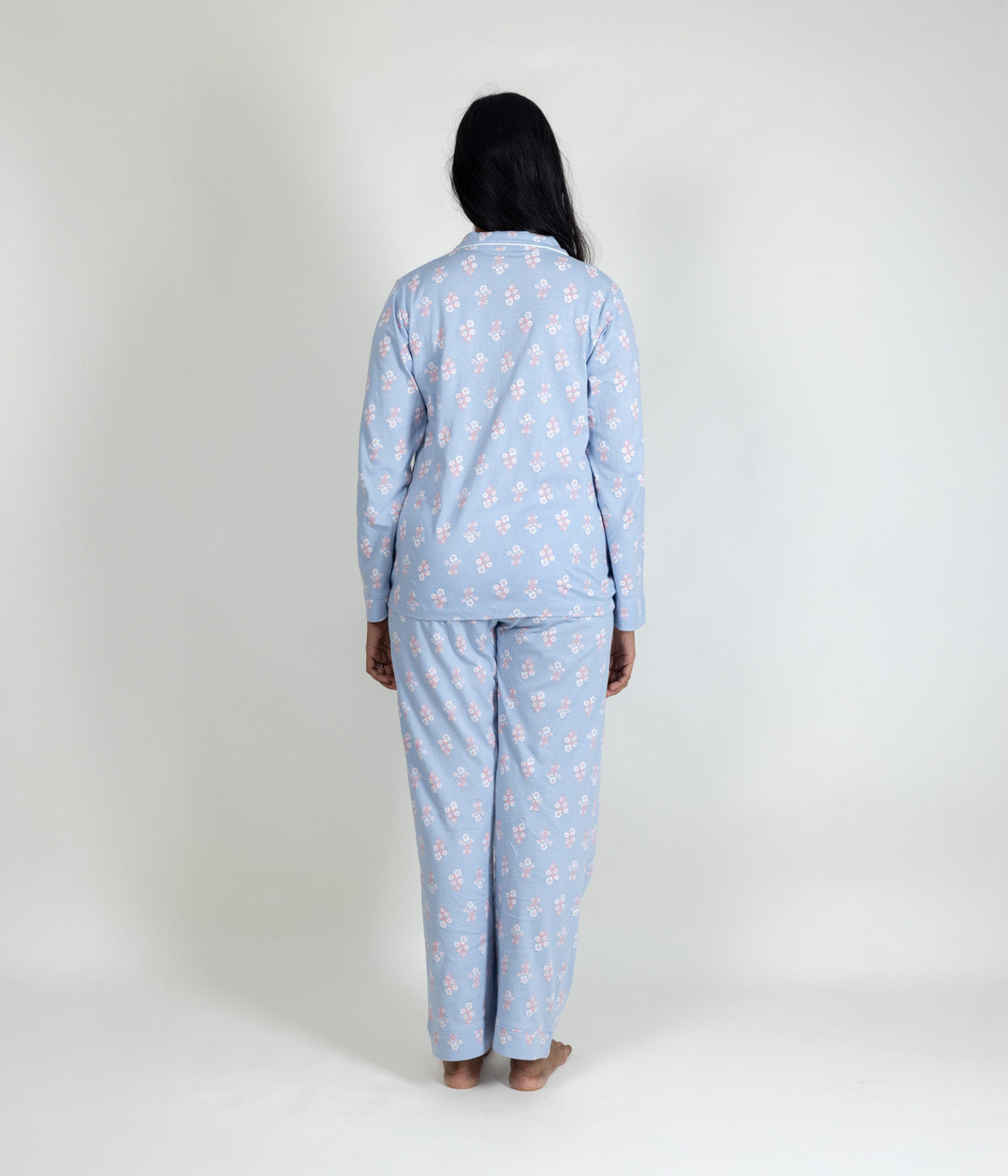 Blossoms Blue Women's Nightset