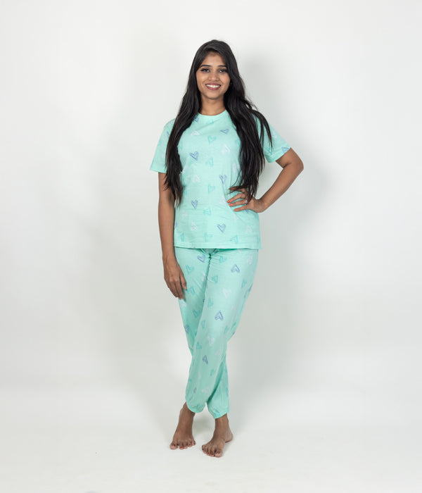 Happy Hearts Women's Nightset