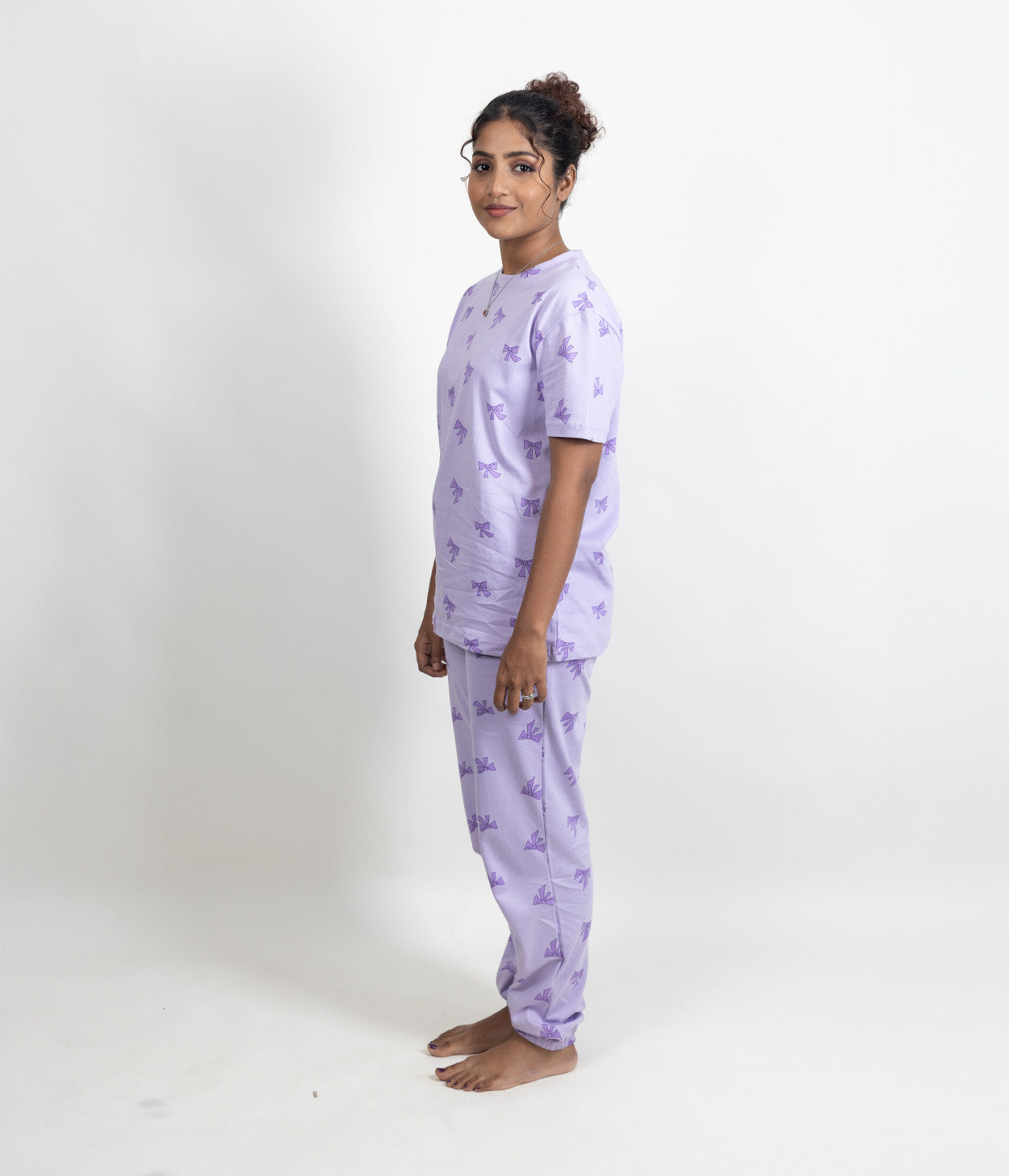 Lilac Bows Women's Nightset