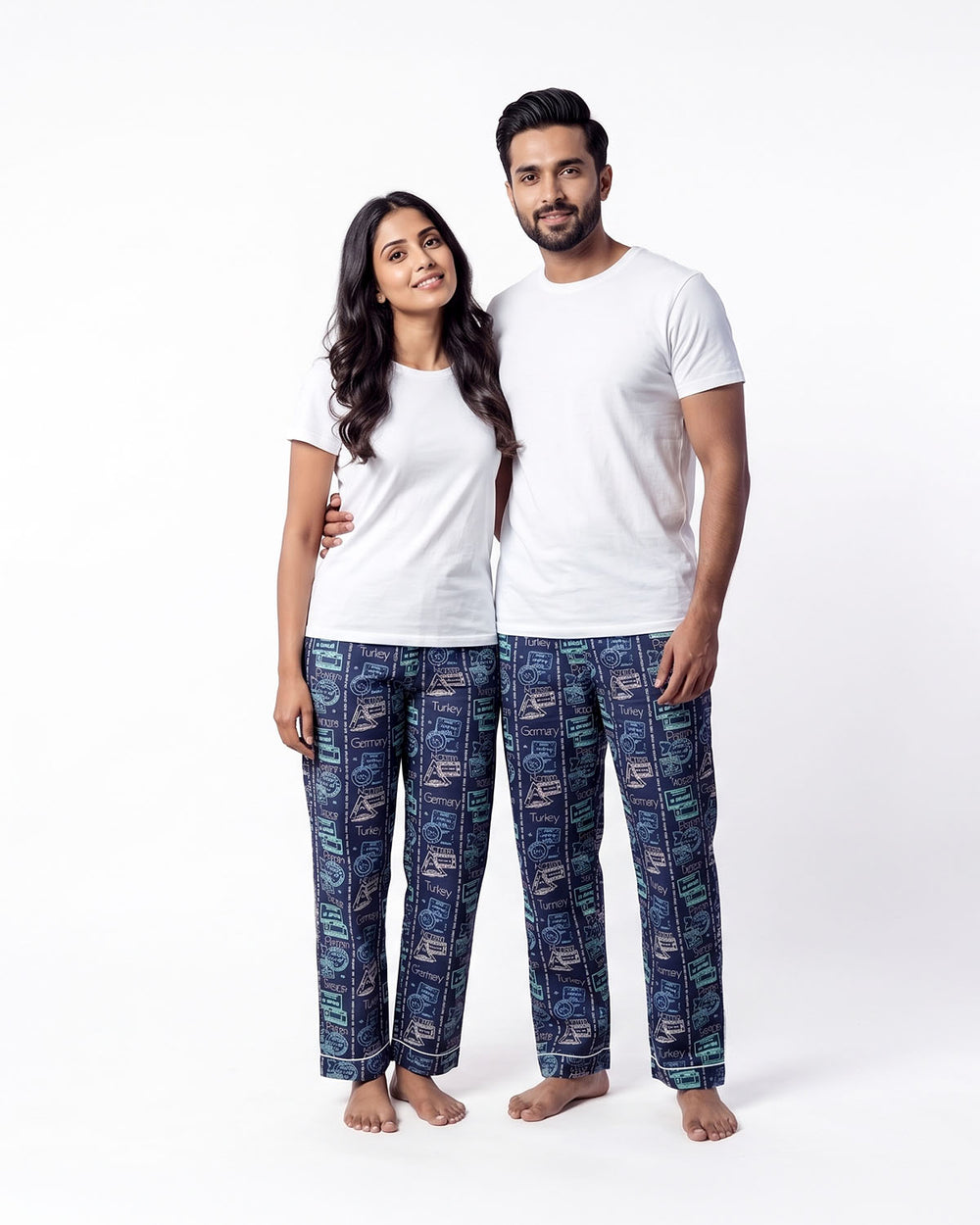Wanderlove Couple Pyjama Set