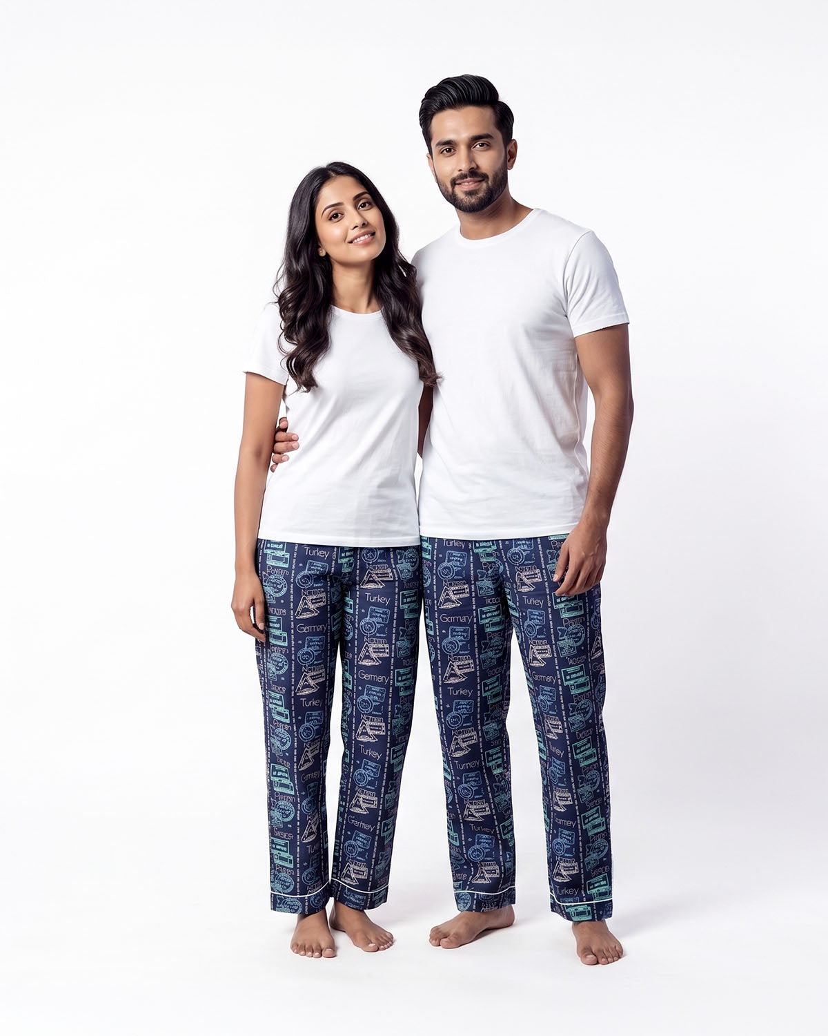 Wanderlove Couple Pyjama Set