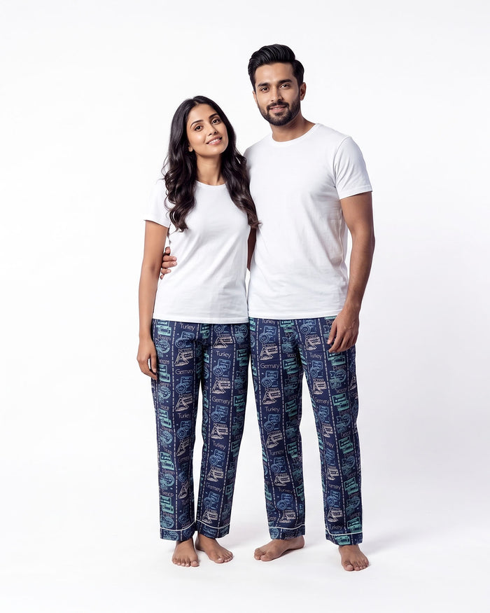Wanderlove Couple Pyjama Set