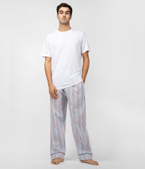 Infinity Mens Multicolor Striped Pyjama