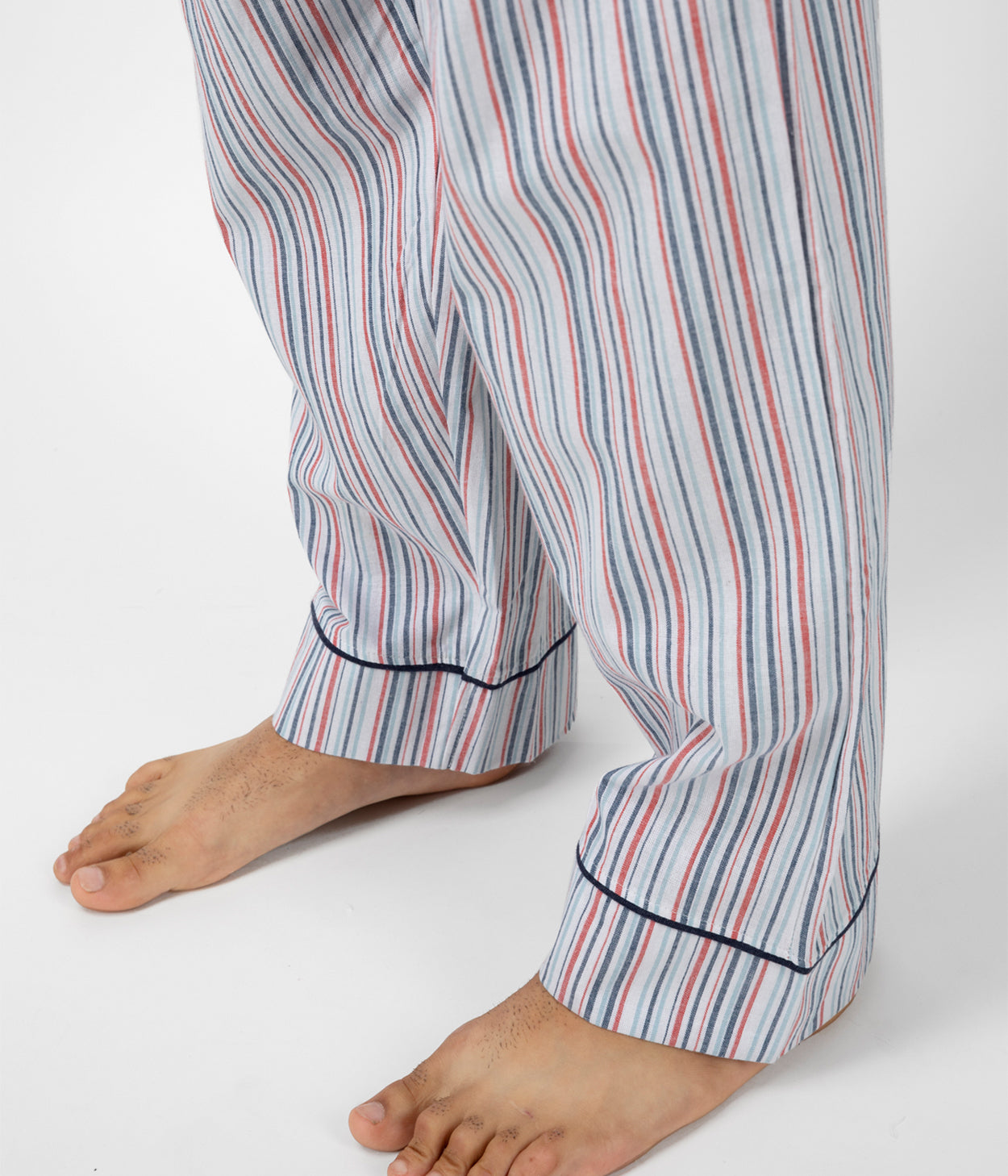 Infinity Mens Multicolor Striped Pyjama