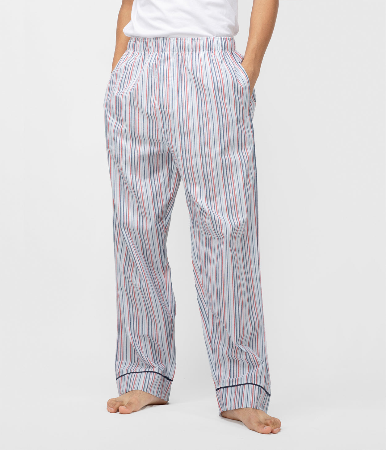 Infinity Mens Multicolor Striped Pyjama